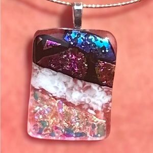 Dichroic Fused Glass Pendant